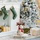 thumbnail image 2 of Figura de ciervo de peluche navideño para ventana | Decoración elegante para ambientes festivos | Reno de peluche suave para el hogar, la oficina y el dormitorio | Regalo navideño único | Decoración, 2 of 6