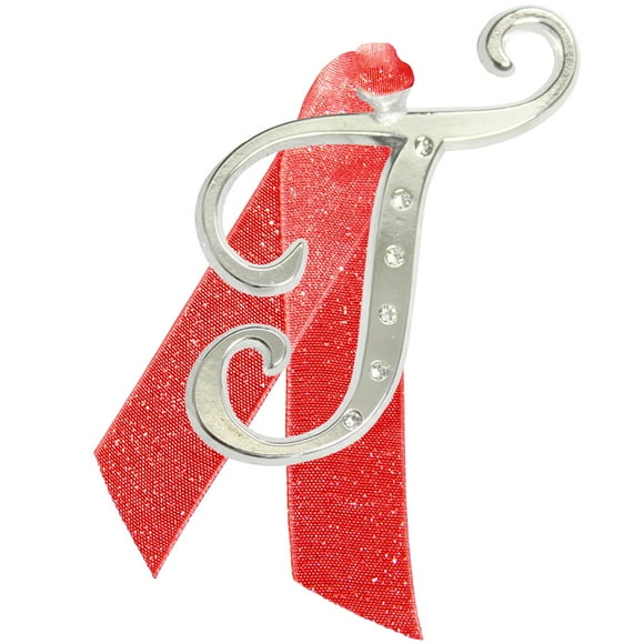 Christmas Ornament Monogram with Crystals Made from Swarovski® - T