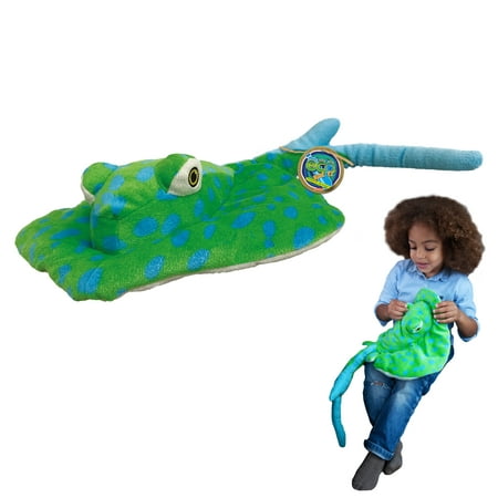 EcoBuddiez - Spotted Ray from Deluxebase. 12 Inch Spotted Ray Plush Toy. Eco Friendly Child Safe Stingray Stuffed Animal made from Recycled Plastic Bottles. price history on PriceWatchPro