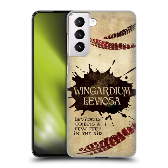 Head Case Designs Officially Licensed Harry Potter Deathly Hallows XLVI Wingardium Leviosa Hard Back Case Compatible with Samsung Galaxy S21 5G