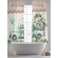 thumbnail image 6 of Eucalyptus Trucks Sheer Curtains 108 Inches Long 2 Panels Set, Window Sheer Curtains for Living Room/Bedroom, Spring Rustic Floral Wooden Burlap Light Filtering Rod Pocket Curtain 52''x108''x2, 6 of 8