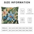 thumbnail image 5 of SHANXI Throw Pillow Covers Flowers Botanical Print Cushion Cover Soft Pillow Cases for Home Sofa Bed Chair Car Office Decorative 18x18in, 5 of 5