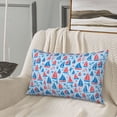 thumbnail image 5 of Sikiie Sailboats On A Waves Print Plush Pillow Cover, Wrinkle-proof and Stain-resistant Pillow Protector without Pillow Core, Home Decoration-20"x30", 5 of 6