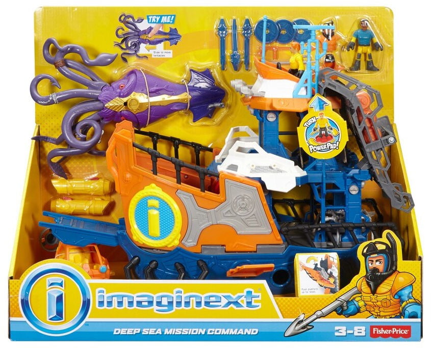 imaginext deep sea mission command boat