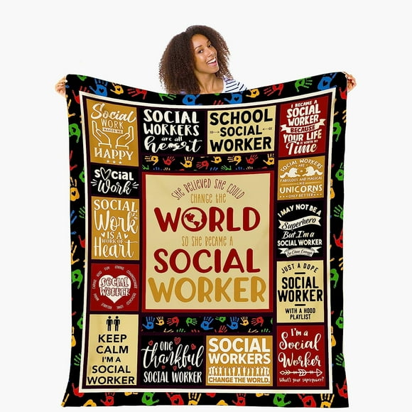 LHSHID Gifts for Nurse Graduation Appreciation Blanket Flannel Soft and Comfortable Anti static Bed Sofa Blanket 50x60in