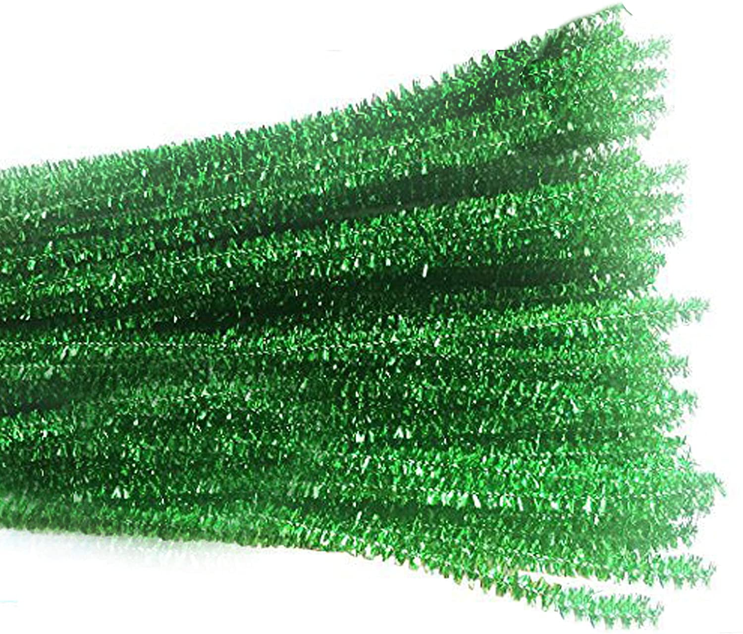 50 Tinsel Mettalic 12" Chenille Pipe Cleaners-SAVE Shipping 