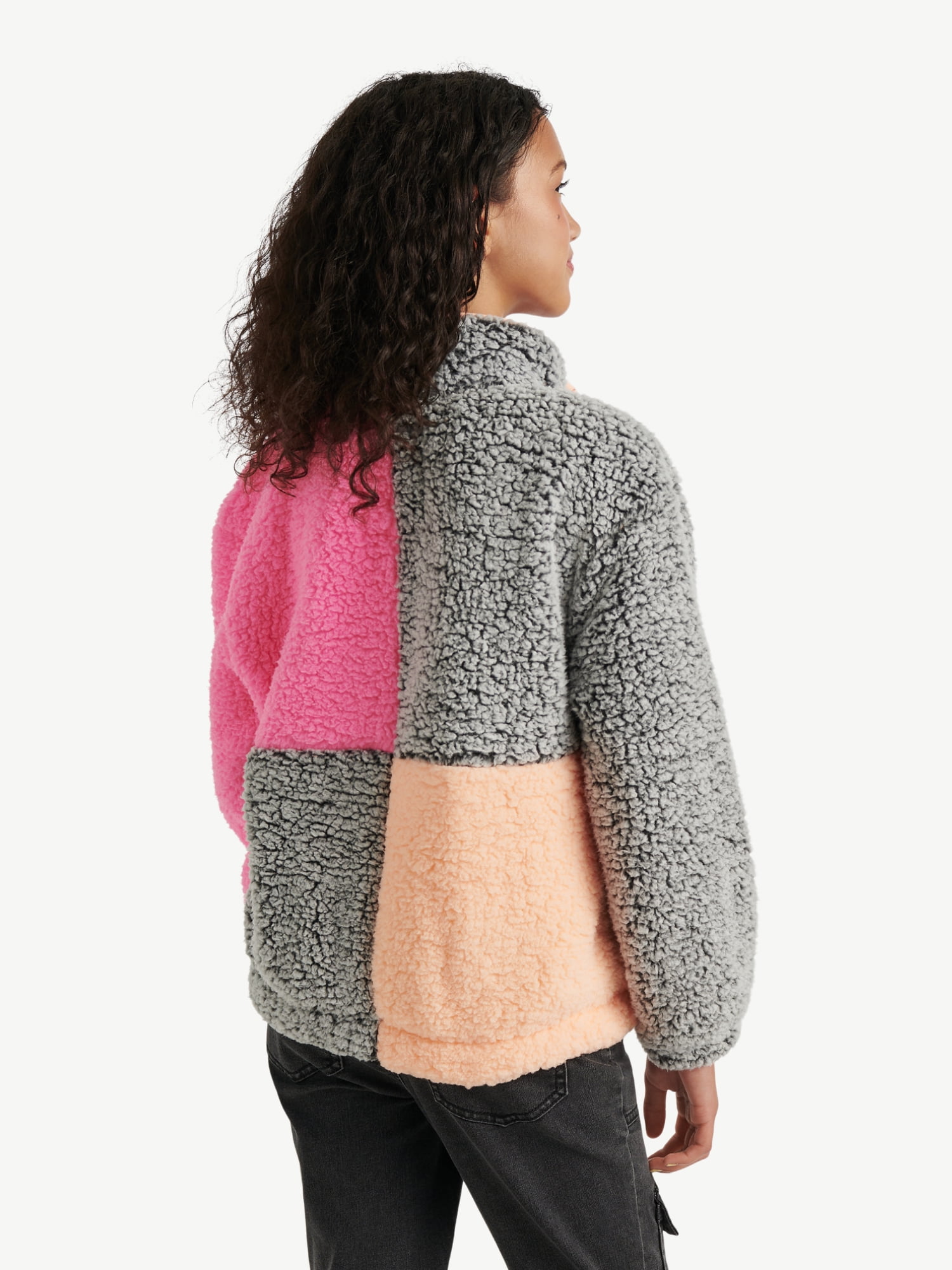 Justice Girls Colorblock Sherpa, Sizes XS - XL