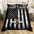 thumbnail image 1 of Hockey Bedding Set,Sports Event Comforter Cover Set for Teens Women Room, 1 of 7