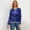 Blue, variant on Womens Sequin Jacket Bomber Coat Jackets Loose Casual Blazer Jacket 1989 Outfit Zipper Shiny Glitter Tops Sparkly Party Slitter Outfit For Concert Party Carnival Gold
