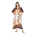 thumbnail image 3 of Oussum Women Plus Size Kaftan Dresses for Ladies Kimono Sleeve Caftan Long Maxi Kaftans Online, 3 of 9