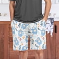 thumbnail image 6 of Men's Pajama Shorts Bottoms with Pockets Soft Lightweight Lounge Sleep Wear Adorable Gorillas Flower Leaf, 6 of 6