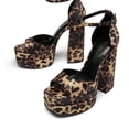 thumbnail image 3 of Sandalia DREAM PAIRS SDHS2324W Plataforma con Tacones Leopardo 16.5 cm, 3 of 5