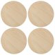 thumbnail image 2 of 4pcs Khaki Wood Circles for Crafts Unfinished Decorative Rounds Lightweight for Holiday Decorations, 2 of 5