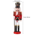 thumbnail image 4 of CIMAXIC Nutcracker Soldier Puppet Ornament Wooden Nutcracker Soldier Figure Decor,11.81"X3.35"X2.76", 4 of 4