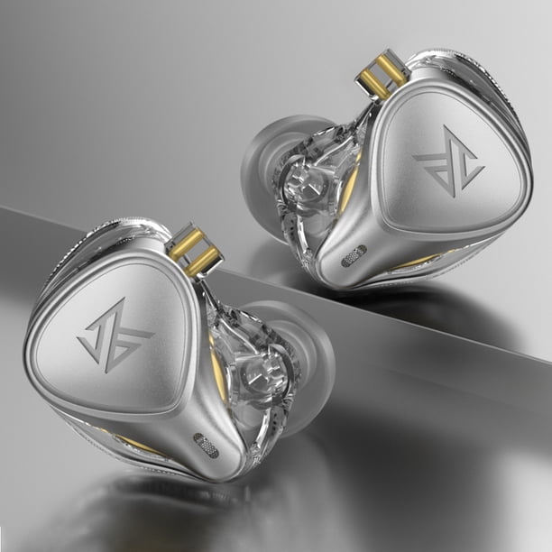 Audífonos deportivos con cancelación de ruido KZ ZEX PRO HIFI (plateados con micrófono) WDOplteas Para estrenar