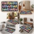 thumbnail image 5 of Dmlowu Bathroom Rugs Macaron Cartoons Printed Bath Mat Multicolor Vintage Bathroom Non Slide Absorbent Door Mat, 5 of 7