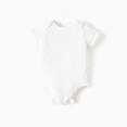 thumbnail image 4 of PatPat Baby's Cotton Solid Mint Colorful Short-sleeve Bodysuit, 4 of 8