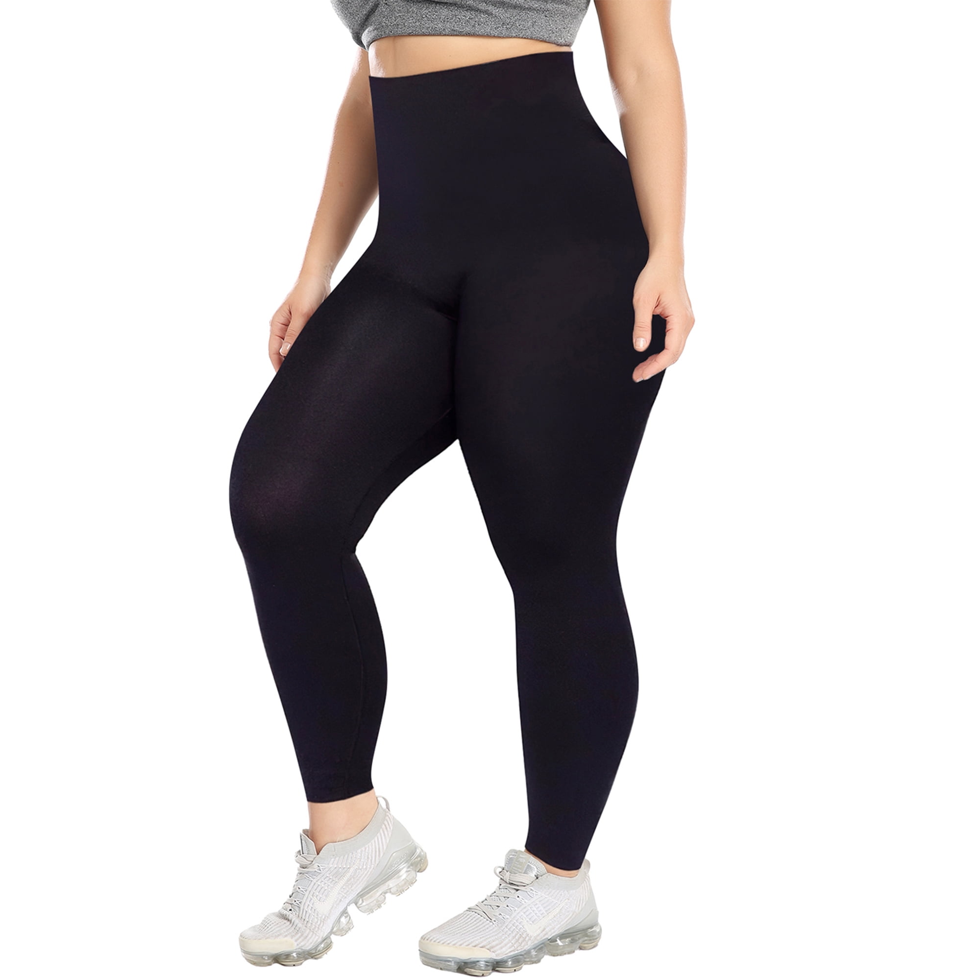 COMFREE 2 Pack High Waist Yoga Pants with Pockets for Women Tummy