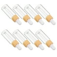 thumbnail image 6 of Jiandong Glass Dropper Bottle 8pcs 15ml Clear Glass Eye Dropper Bottles Essential Oil Vials(3.54X0.98X0.98Inch), 6 of 10