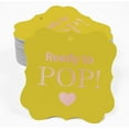 thumbnail image 2 of Inkdotpot Hang Tags Ready To Pop Baby Shower Favor Bracket Shape Gift Tags Real Rose Gold Foil Bonbonniere Tag Pack Of 50, 2 of 7