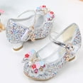 thumbnail image 5 of ATOGUTA Mary Janes for Girls Silver Kids Party Wedding Shoes with Bowknot Back to School Princess Shoe, 5 of 5
