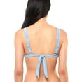 thumbnail image 2 of Jessica Simpson Women's Contemporary Solid Rib Thick Strap Retro Bra Swimsuit, 2 of 2
