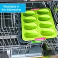 thumbnail image 7 of iPstyle Baguette Pan Hot Dog Molds Silicone French Bread Loaf Baking Mould Easy Clean Dishwasher Safe, 7 of 7