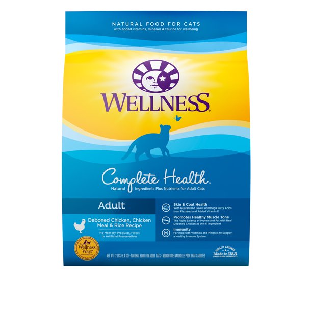 Wellness Complete Health Natural Dry Cat Food, Chicken & Chicken Recipe