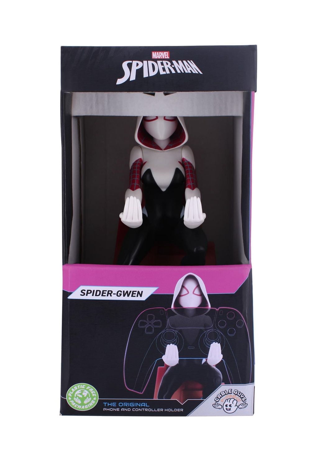 Exquisite Gaming Marvel: Spider-Gwen Cable Guy Le Support De Téléphone Et De Contrôleur