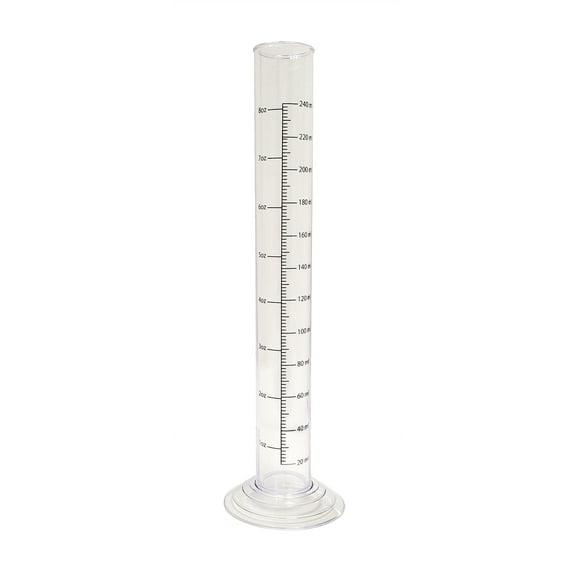 LD Carlson 12" One-Piece Plastic Hydrometer Test Jar