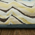 thumbnail image 4 of Feizy Saphir Cabo Modern Chevron, Brown/Gold, 7'6" x 10'6" Area Rug Sheen Fade Resistant Bohemian & Eclectic Houndstooth Design Carpet for Living Dining Bed Room, 4 of 9