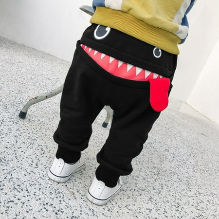 

THE WILD Casual Pretty Baby Children Kids Boys Girls Cartoon Tongue Pants Trousers Pants