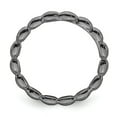 thumbnail image 2 of 925 Sterling Silver Stackable Expressions Black-plated Rice Bead Ring Size: 9; for Adults and Teens; for Women and Men, 2 of 5