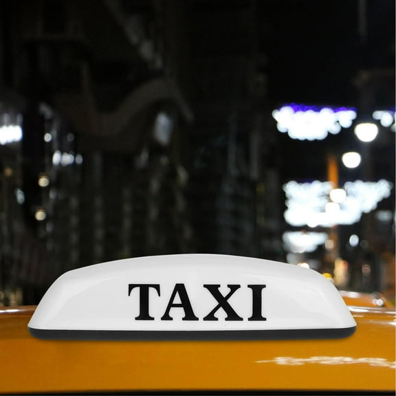 DINHEAROM Car Top Light Taxi Roof Light White 1Set