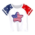 thumbnail image 3 of Hiijoy Toddler Girls Independence Day T Shirt Short Sleeve Crew Neck T Shirt, Sizes 3-13, 3 of 3