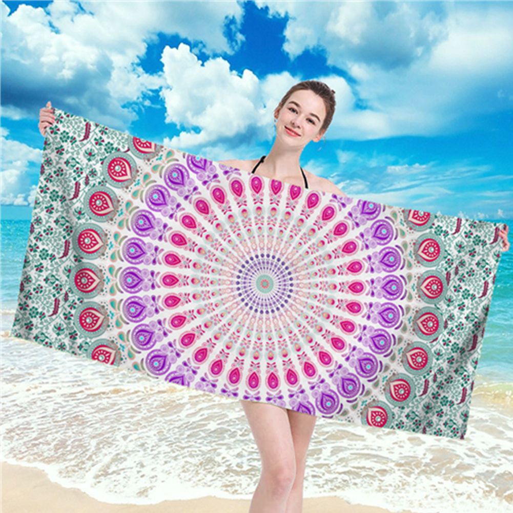 Hencely Sand Free Turkish Beach Towel Aqua- Set of 6