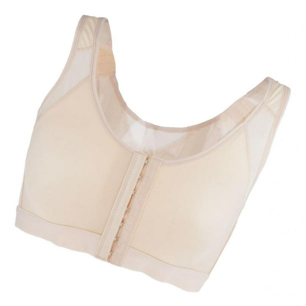 Breathable Mesh Sports Bra Front Hook Closure Without Rings For Yoga  Exercise Normal Skin 