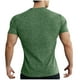thumbnail image 4 of pstuiky camisetas de hombre, Camisa informal de manga corta con botones y cuello vuelto de color liso para hombre camisas casuales para hombre m, 4 of 4
