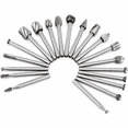 thumbnail image 1 of RenBin 20 PCS HSS Rotary Burr Set, 1/8" (3mm) Shank Wood Carving Bits and Engraving Router Bits, Compatible with Dremel and Most Rotary Tools, 1 of 6