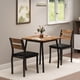 thumbnail image 1 of QinaQin Juego de comedor pequeño para 2 personas, 3 piezas con mesa y sillas tapizadas, estructura metálica resistente, ideal para cocina, departamento o desayunador, 1 of 8