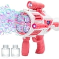 thumbnail image 1 of Pistola de burbujas Nicojoy Bubble Gun con 4 unidades de ventilador y solución de 90 ml, 1 of 6