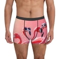 thumbnail image 1 of Fotbe Cool Flamingos Sunglasses Scene Calzoncillos Tipo Boxer con Bolsa de Soporte Total para Hombre, X-Temp Fresco, Transpirable y de Secado Rápido-XX-Large, 1 of 5