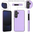 thumbnail image 3 of Allytechgroup Wallet Case for Samsung Galaxy S24 FE with Credit Card Slot, PU Leatehr Phone Case with Stand RFID Blocking Shockproof Back Cover for Samsung Galaxy S24 FE for Women Men, Lightpurple, 3 of 5
