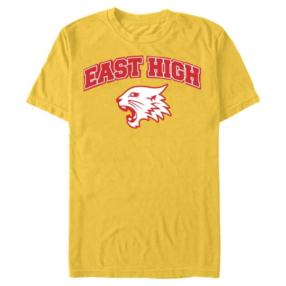 Disney High School Musical The Musical The Series East High - Short Sleeve Blended T-Shirt for Adults - Customized-Yellow