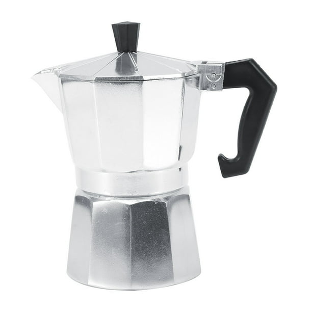 Italiana Moka Pot Espresso, Aluminio, Apta para El Hogar O la Oficina, Apta Para Cocina, Estufa de Gas, Estufa de Alcohol O Hino Electrotérmico