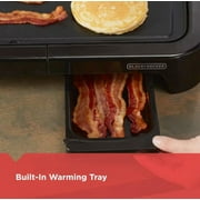 Black+Decker Electric Griddle - Non Stick, Fast and Even Heating, Warming Tray