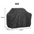 thumbnail image 2 of Outdoor BBQ Gas Grill Cover Barbecue Waterproof Outdoor Heavy Duty Protection Cover, Black, 2 of 7