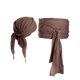 thumbnail image 1 of Disfraz de pirata para hombre y mujer, bufanda de cabeza de pirata, accesorios para sombrero, cinturón de bandana, cinturón de cintura (2 uds), 1 of 5