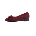 thumbnail image 5 of Xucatan Women's Bowknot Round Toe Wedge Heel Flats with Shallow Mouth, Soft Fabric Slip On Shoes with Cushioned Insole, Comfortable Casual Wedges for Spring Summer Walking Gift, 5 of 8