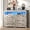 4-Light Gray, variant on FANRAL 3 Drawers Dresser for Bedroom,Small Dresser Modern Chest of Drawers with LED Open Shelf,Wood Closet Clothes Organizer Storage Cabinet,Black Dresser